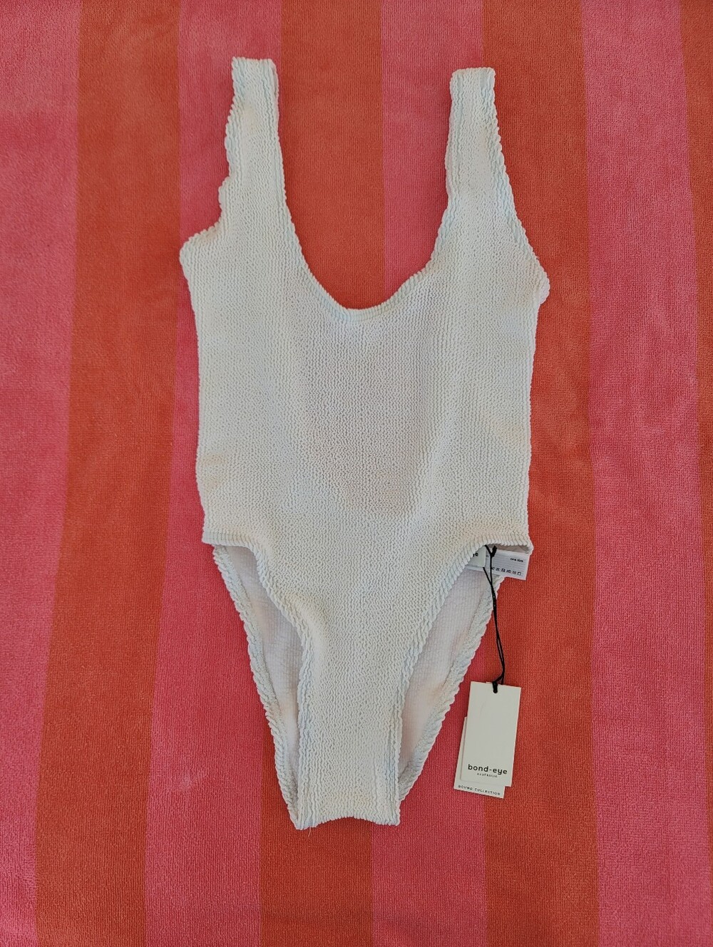 NWT Bound by Bond-Eye Eco One-Size Crinkle One-Piece Swimwear "The Mara" White